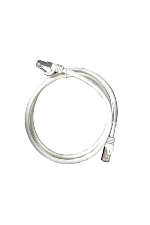 Bakır Patch Kablo Cat6a U/ftp 3mt Lszh Gri Patch Cord Folyo Korumalı 2 Yıl Garantili 2 Adet