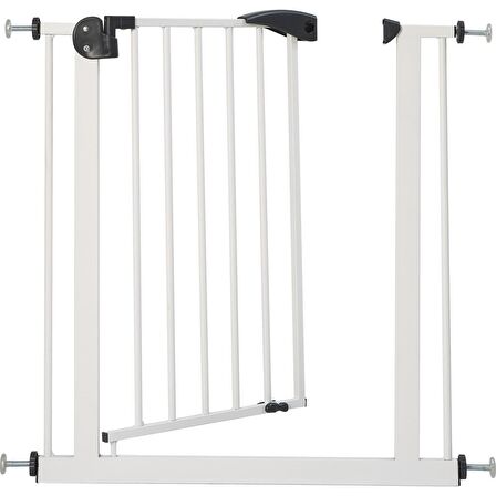 BabyDoor Güvenlik Kapısı Tekstüre Beyaz 76-80cm Otomatik Kapanan Bebek Güvenlik Kapısı