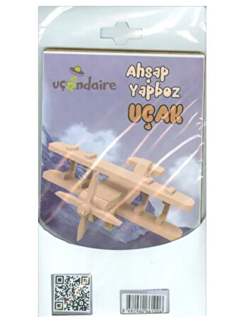 Ahşap Yapboz 14 Parça Uçak - 2 adet