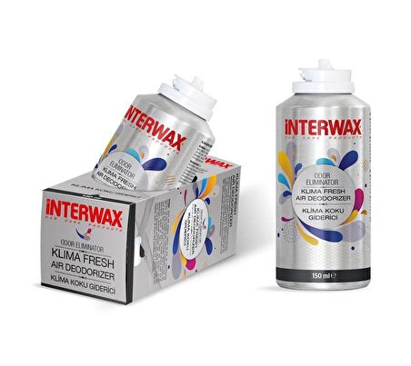 INTERWAX KLİMA FRESH - TEMİZLEYİCİ KLİMA BOMBASI - ODOR ELIMINATOR 150 ML