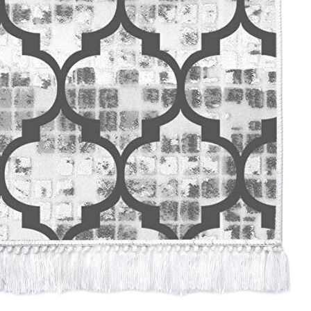 Dekoreko İnci Halı Dijital Saçaklı 2029 Desen 1