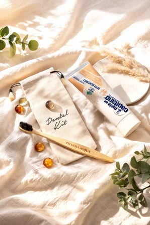 Dental Kit -Pharma Acqua Bambu Diş Fırçası + Pasta Del Capitano Denti Sensibili Diş Macunu 75ml