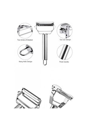 Baysa Paslanmaz Çelik 15 cm Jülyen Sebze Soyucu Turbo Jülien Soyacak
