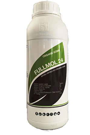 %100 Organik Sıvı Gübre Hammaddesi (humik Fulvik Asit %24) 1 Litre Full Mol