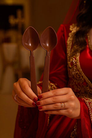  uzun oyun kaşıkları, nişan düğün malzemeleri 40 adet 10 takım