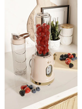Smoothie Blender Öğütücü Fonksiyonlu Çift Şişeli Smothie Blender 300W