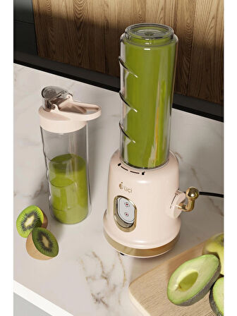 Smoothie Blender Öğütücü Fonksiyonlu Çift Şişeli Smothie Blender 300W
