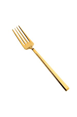Athena 6 Kişilik 18 Parça Titanyum Gold Yemek Çatal Kaşık Bıçak Takımı