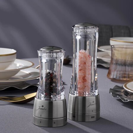 Jumbo New Spin Tuz&Karabiber Değirmeni 14 cm