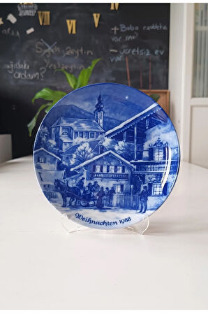 Nurantik Berlin Design 1988 Model Duvar Tabağı Mavi