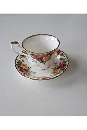 Old Country Roses England ANTIQUE Bone China Tea Cup & Saucer