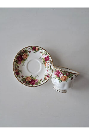 Old Country Roses England ANTIQUE Bone China Tea Cup & Saucer
