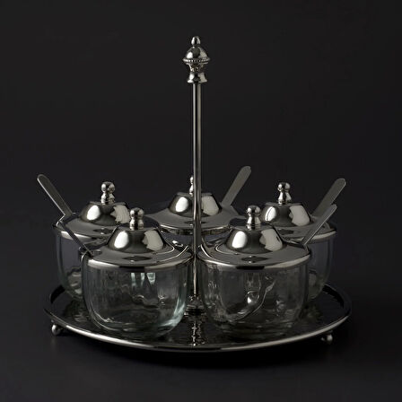 Jumbo Alula Standlı 5'li Baharat Seti 21x21x19,5 cm