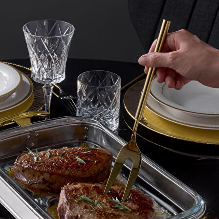 Jumbo 6000 Roller Titanyum Mat Gold 5 Parça Servis Seti