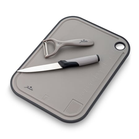 Jumbo Smart Grey Kesme Tahtası ve Soyacak Seti