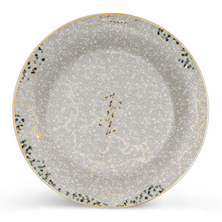 Jumbo Janti Gri 60 Parça 12 Kişilik Yemek Takımı