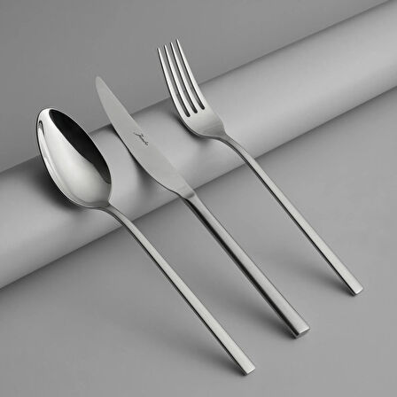 Jumbo 2001 18 Parça 6 Kişilik Yemek Çatal Kaşık Bıçak Takımı Çelik