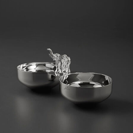 Jumbo Ganesha İkili Gümüş Çerezlik