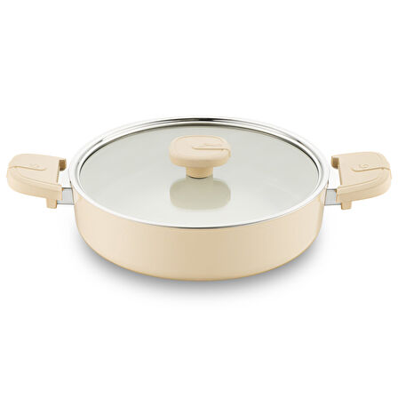 Jumbo Swiss Crystal Dark Cream 7 Parça Tencere Seti