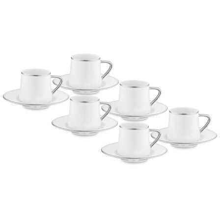 Jumbo Valetta Platin 12 Parça 6 Kişilik Fincan Takımı