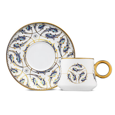 Jumbo Grace 12 Parça 6 Kişilik Kahve Fincan Takımı Gold