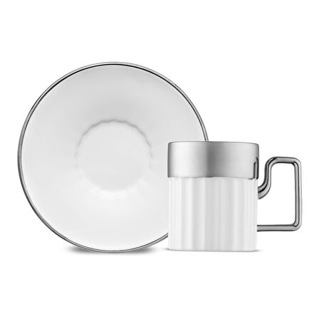 Jumbo Sorin-200 12 Parça 6 Kişilik Kahve Fincan Takımı Platin