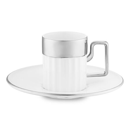 Jumbo Sorin-200 12 Parça 6 Kişilik Kahve Fincan Takımı Platin