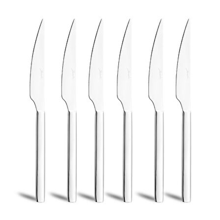 Jumbo 1800 6'lı Çelik Yemek Bıçağı Takımı