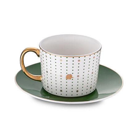 Jumbo Navy Yeşil 2'li Çay Fincan Takımı