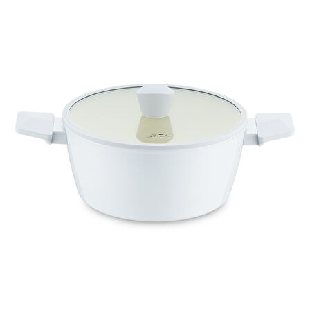 Jumbo Swiss Crystal Light Grey Derin Tencere 24 cm