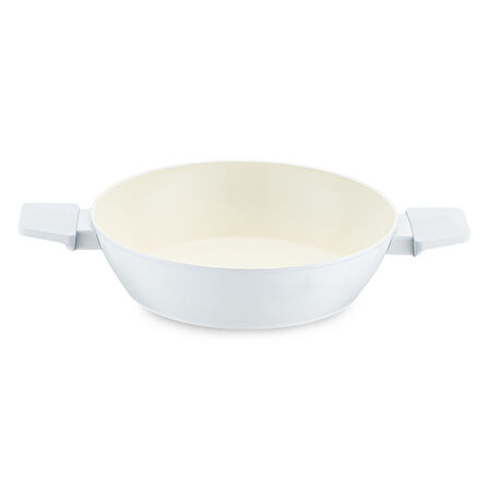 Jumbo Swiss Crystal Light Grey Basık Tencere 26 cm