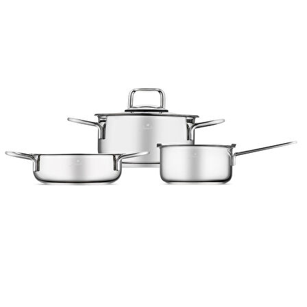 Jumbo New Lyon 5 Parça Çelik Midi Tencere Set