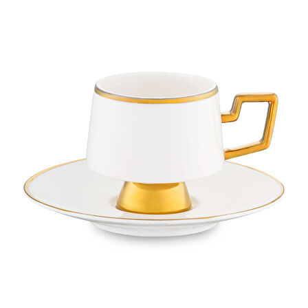 Jumbo Ellmore Gold 6'lı Kahve Fincan Takımı