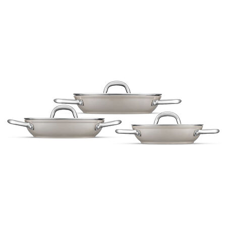 Jumbo Swiss Crystal Bej 6 Parça Sahan Seti