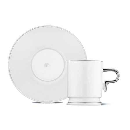 Jumbo Merse 6 Kişilik Kahve Fincan Takımı Platin