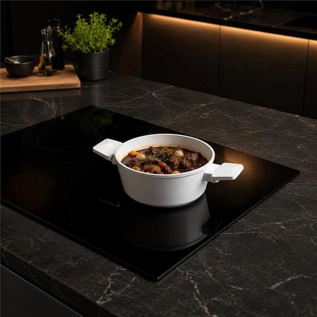 Jumbo Swiss Crystal 6 Parça Light Grey Midi Tencere Seti