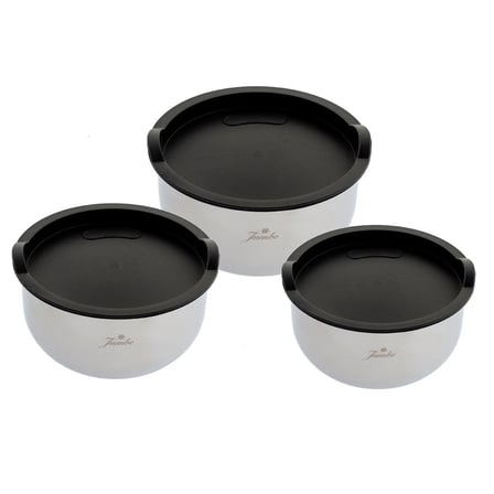 Jumbo New Globe Çelik Midi Saklama ve Karıştırma Kabı 3'lü