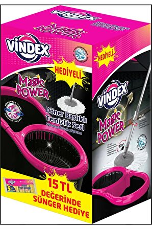 Vindex Magic Power Temizlik Seti + 5 Li Sünger