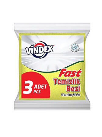 VİNDEX FAST MİKROFİBER BEZ 3LÜ 1010308