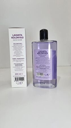 Dinarelli Lavanta Kolonyası 200 ML Cam Şişe