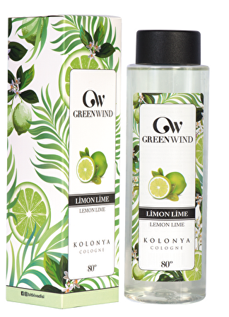 Greenwind Lime 80 Derece Pet Şişe 400 ml Kolonya