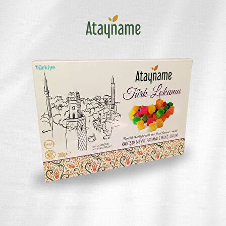 Atayname Karışık Meyve Aromalı Mini Lokum 300 G