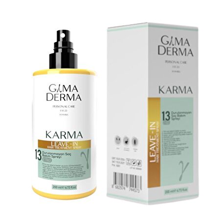 Karma Durulanmayan 13 Etkili Vegan Saç Bakım Spreyi 200 ml