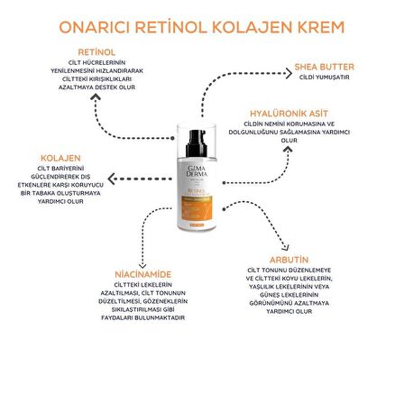 Retinol Kolajen Onarıcı Bakım Kremi 100 ml