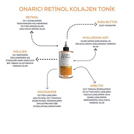 Retinol Kolajen Onarıcı Bakım Toniği 200 ml