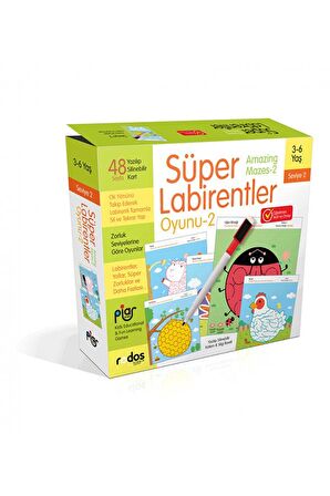  Süper Labirentler - Seviye 2 - 3-6 Yaş - Piar Kids