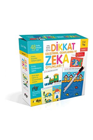  Dikkat Geliştirme, Odaklanma ve Zeka Oyunları - Seviye 1  2-4 Yaş - Piar Kids