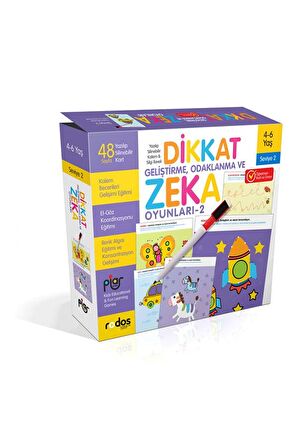  Dikkat Geliştirme, Odaklanma ve Zeka Oyunları  Seviye 2  4-6 Yaş - Piar Kids