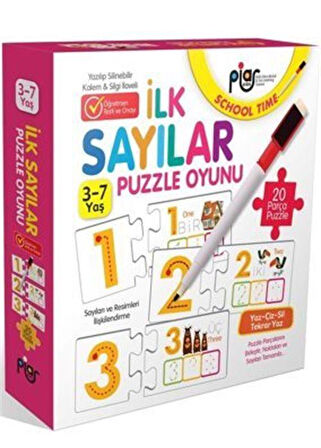 İlk Sayılar Eşleştirme-İlişkilendirme ve Puzzle Oyunu
