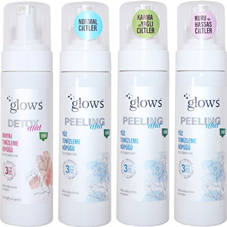 Glows Peeling Yüz Temizleme Köpüğü Kuru Ve Hassas Ciltler 200 Ml